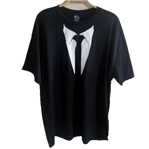 John Wick Chapter 4 Keanu Reeves Necktie Movie Men's Promo T-Shirt XL Tuxedo - Picture 1 of 4
